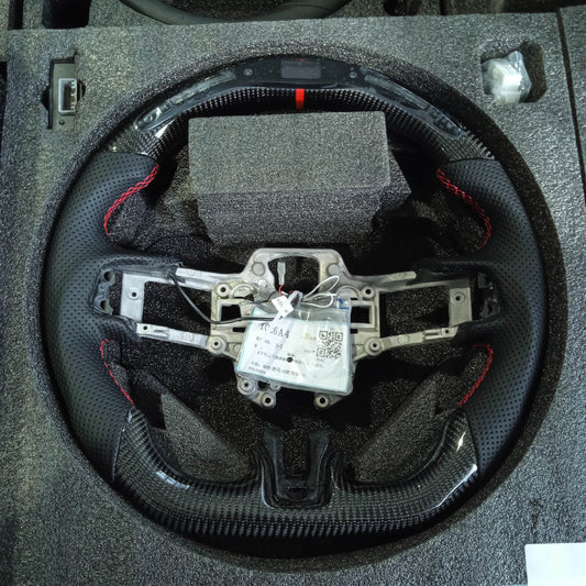Pre-Made Mustang Carbon Fiber LED Steering Wheels